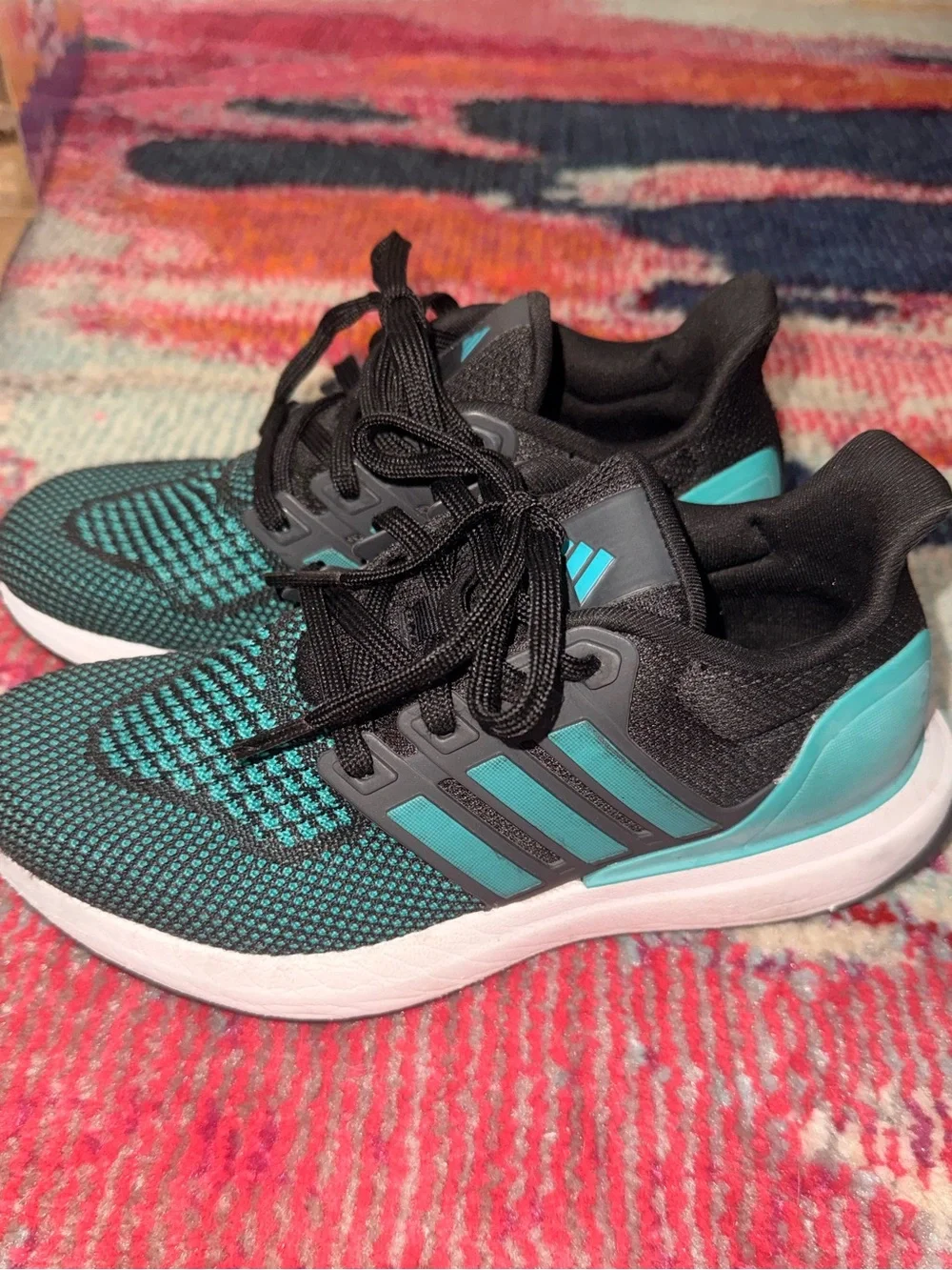 adidas Black & Teal Ultradream DNA Sneakers sz 3.5y